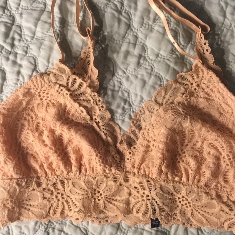 Nude lace bralette